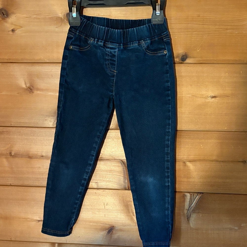 Hanna Andersson Organic Cotton Kids Jeans size 5 Elastic Waist
